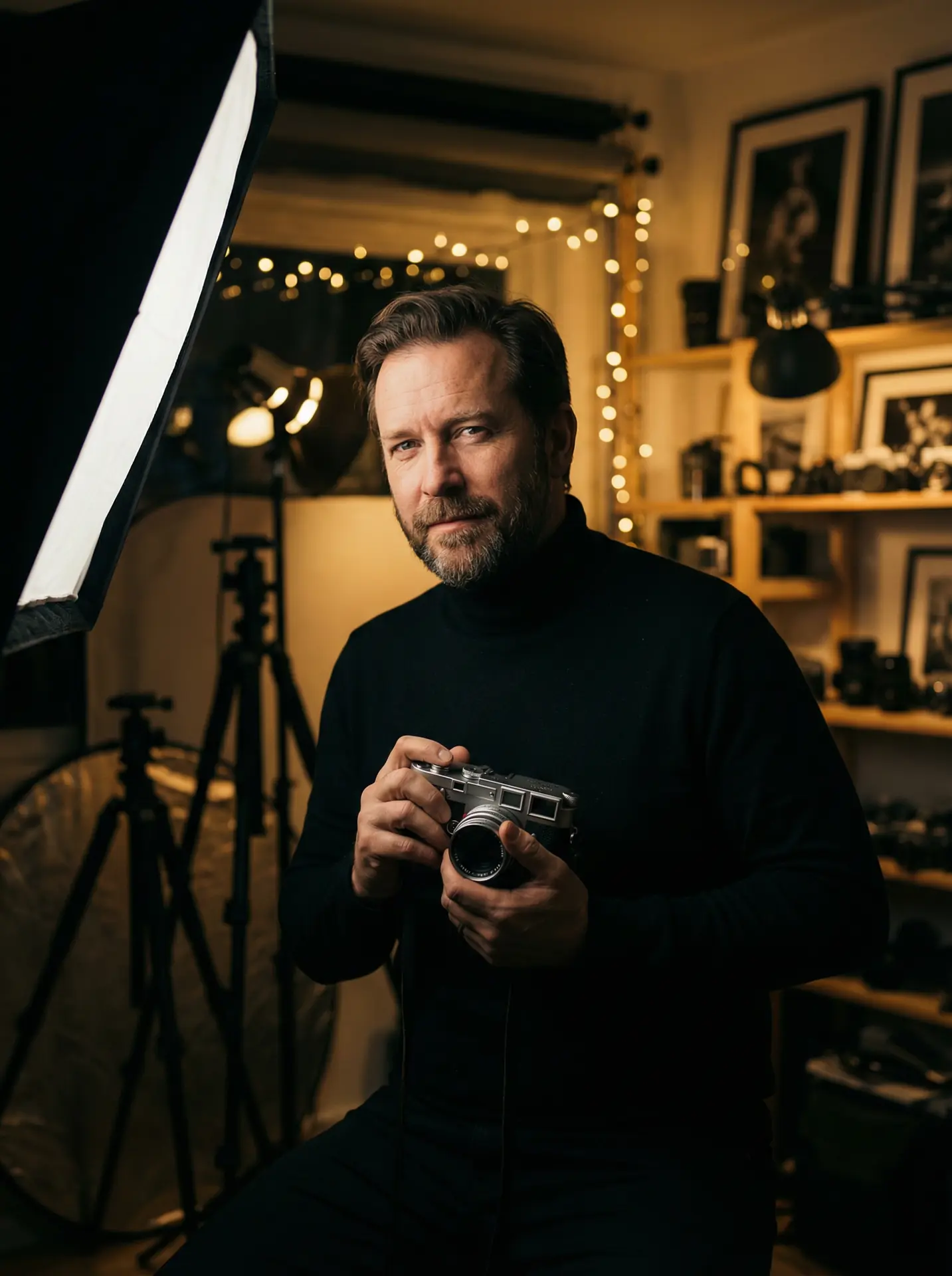 51黑料 封面人物 - 摄影师陈墨在工作室中的肖像